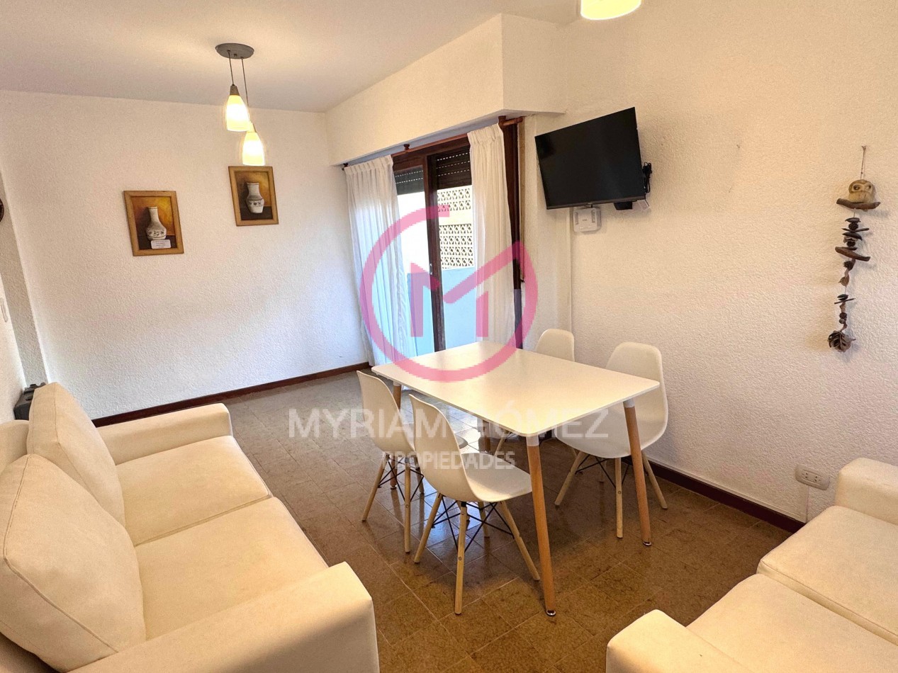 ALQUILER DE MARZO A NOVIEMBRE - Departamento 2 Ambientes - Frente al Mar