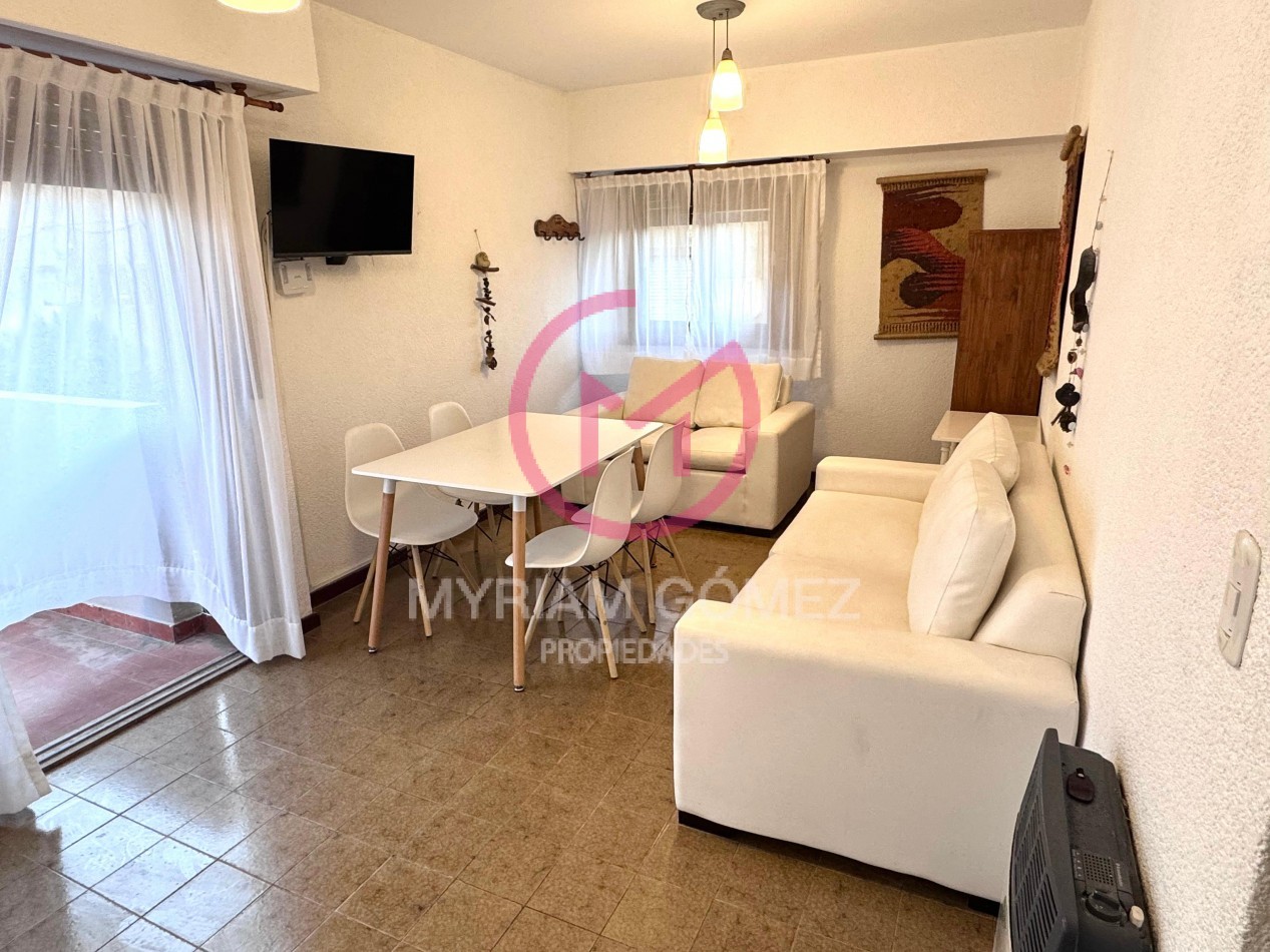 ALQUILER DE MARZO A NOVIEMBRE - Departamento 2 Ambientes - Frente al Mar